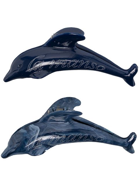 LA MANSO set of 2 dophins hair clip 
