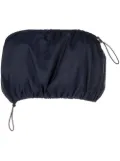 STAUD Gigi drawstring bandeau top - Blue