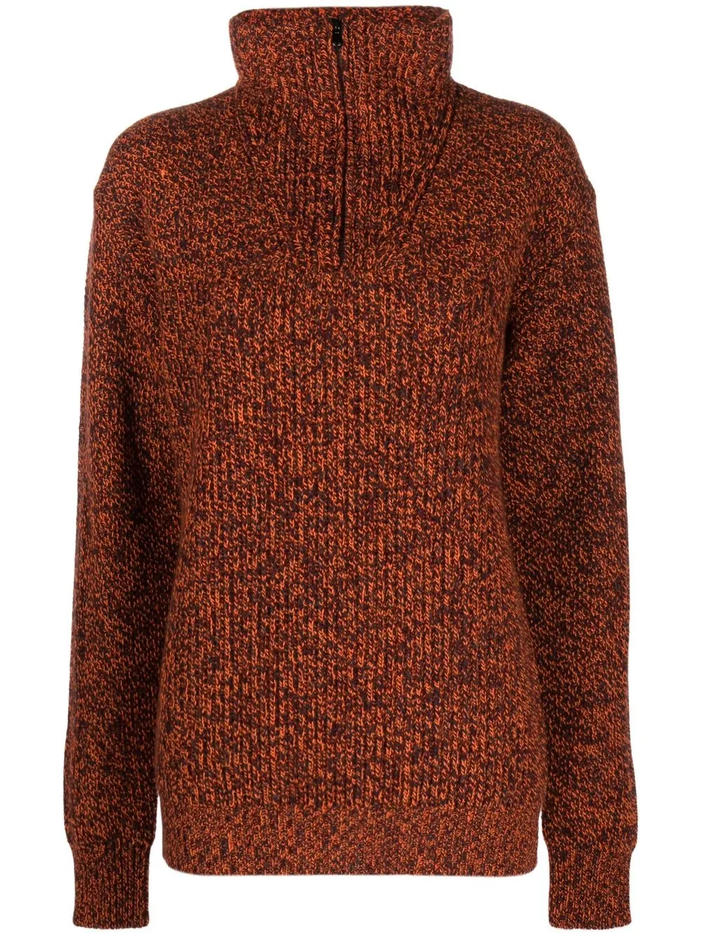 

Sease Schooner Coarsehair half-zip jumper - Orange