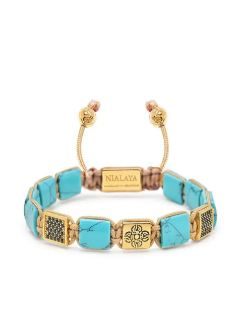 Nialaya Jewelry gemstone-embellished adjustable bracelet