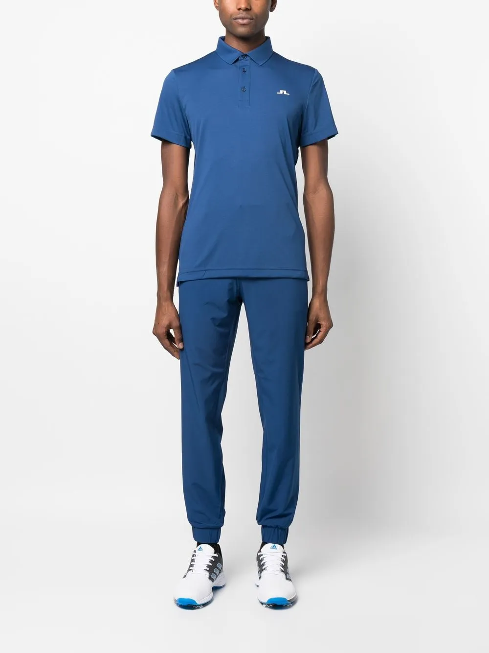 J Lindeberg Poloshirt met logoprint - Blauw
