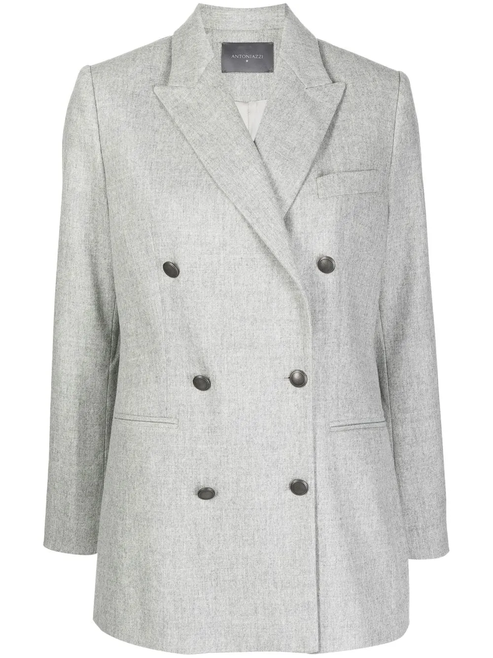 

Lorena Antoniazzi double-breasted felted blazer - Grey