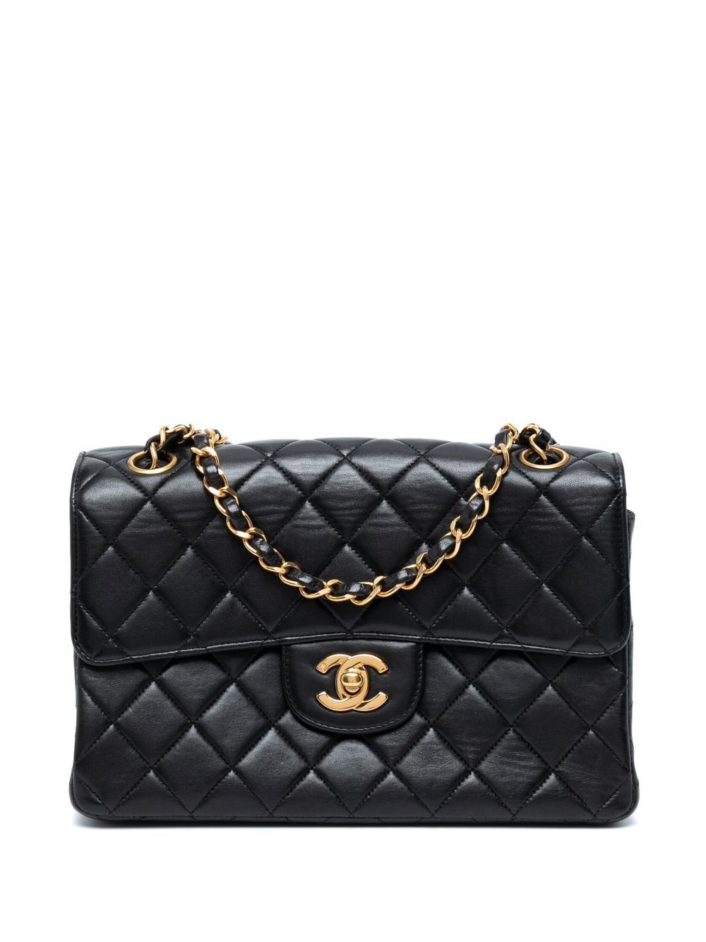 Pre-owned Chanel 1997 Both Sides Flap Shoulder Bag In Black | ModeSens