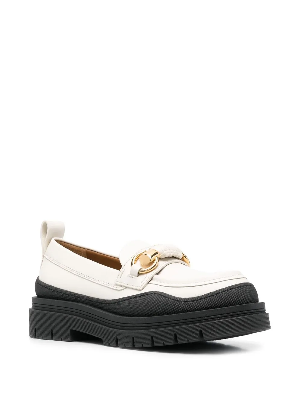 See by Chloé Lylia loafers met contrasterende zool - Wit