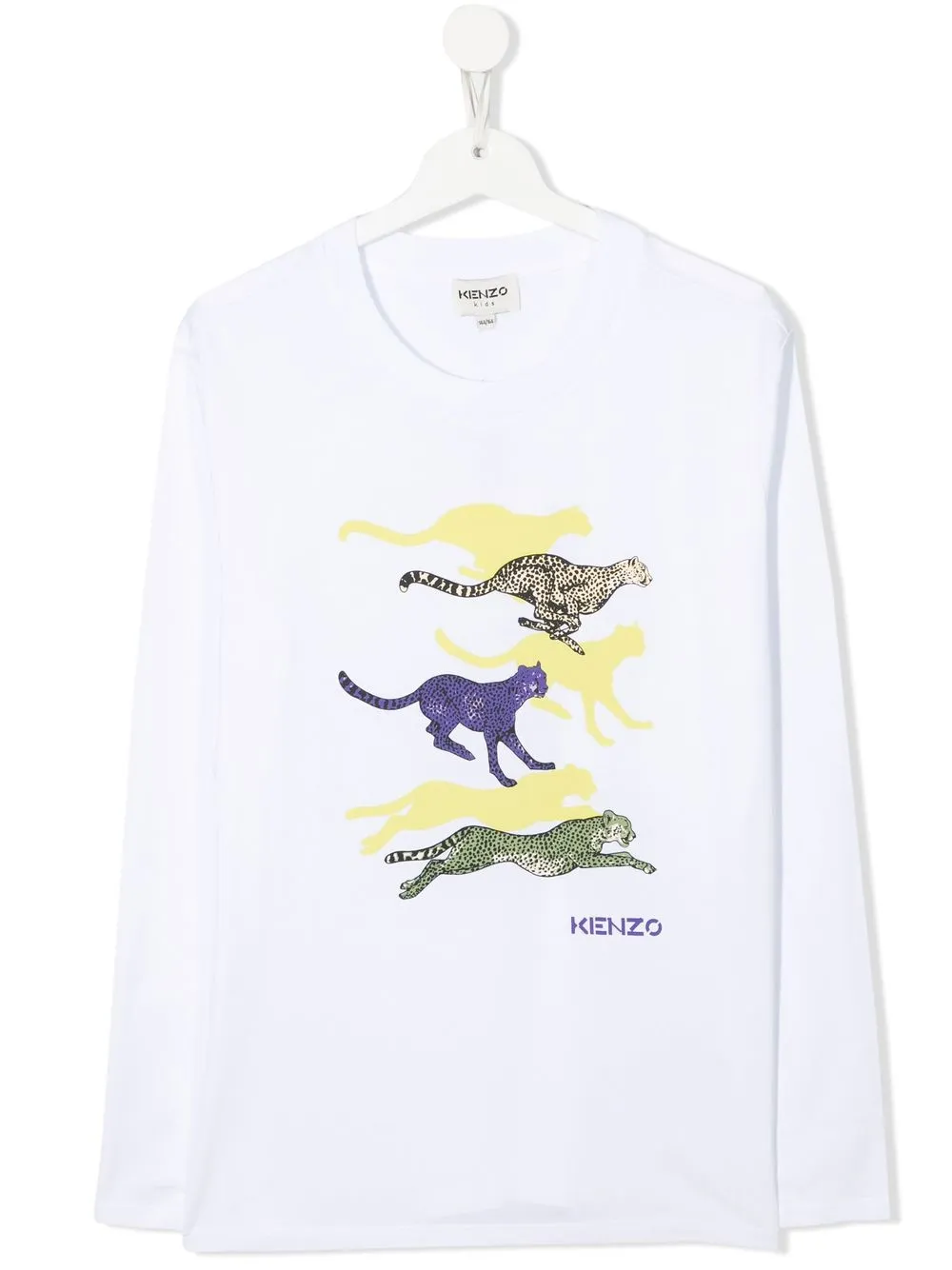 

Kenzo Kids Tiger-print short-sleeved T-shirt - White