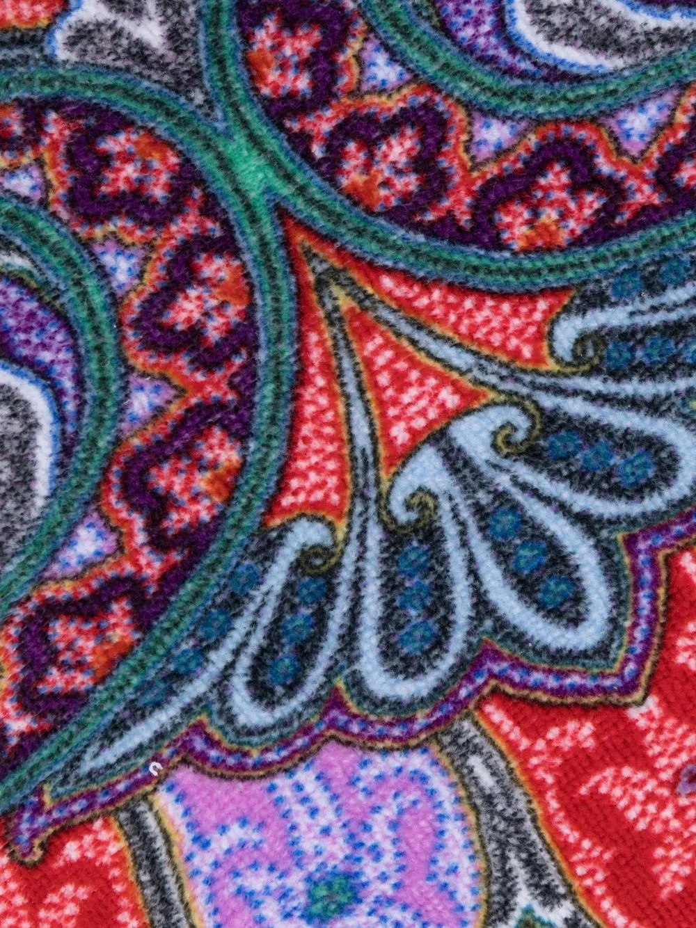  Etro Bademantel Mit Paisley Print   Rot 