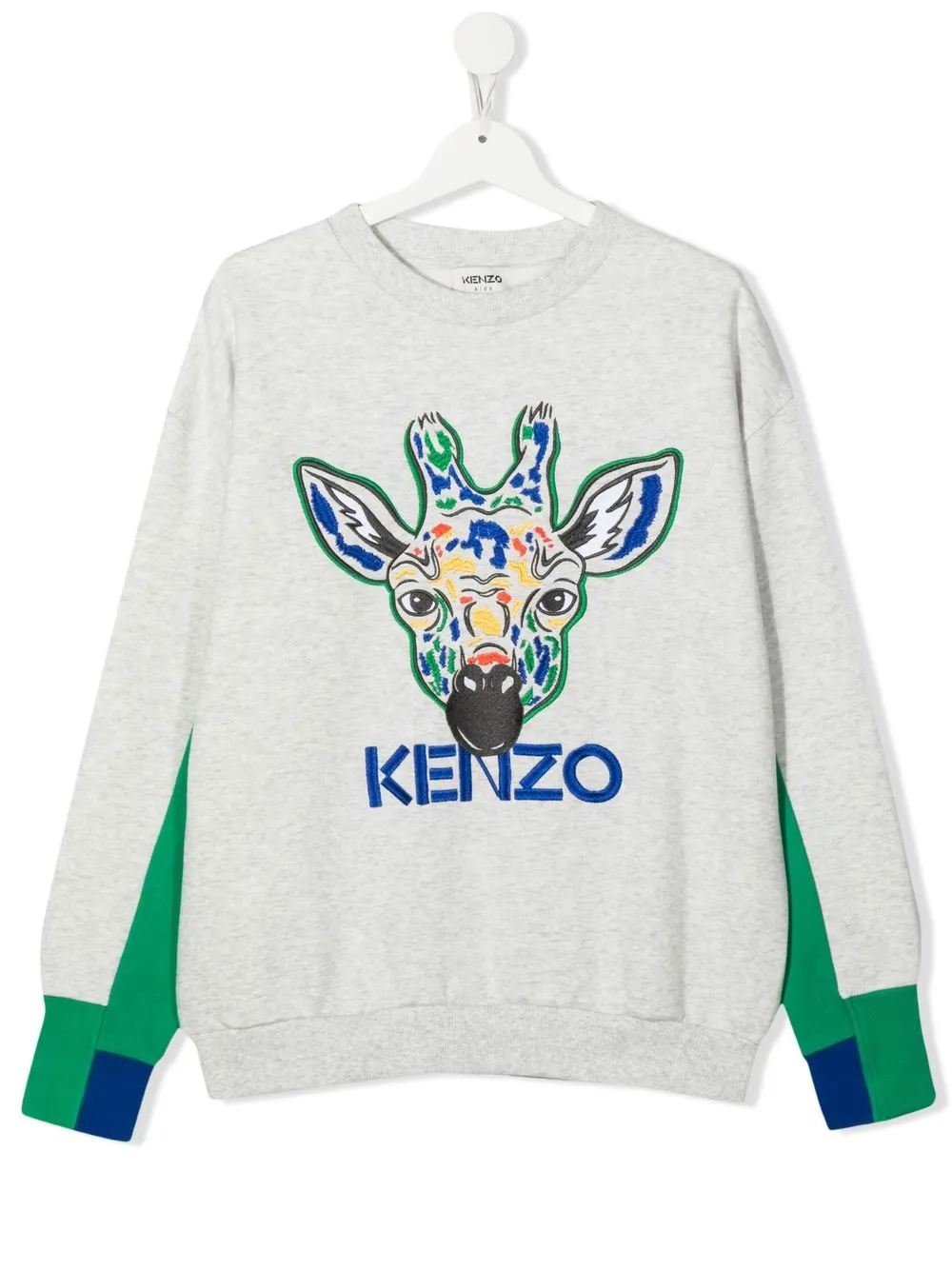 

Kenzo Kids graphic-print crew neck sweatshirt - Grey