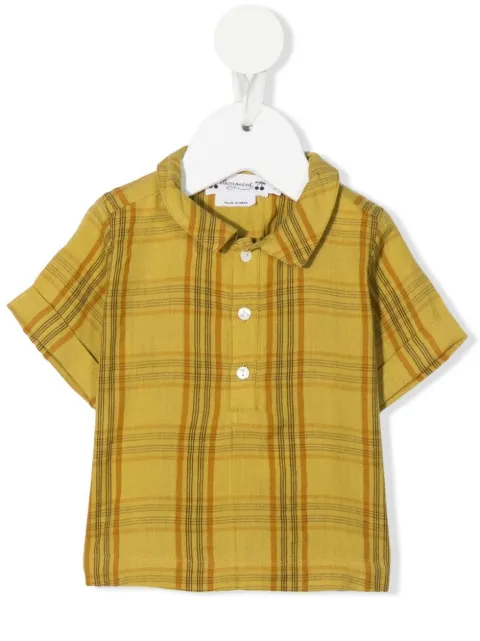 Bonpoint camisa con cuadros estampados