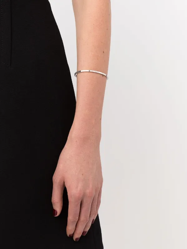 Chopard 18kt White Gold Ice Cube Bangle | Silver | FARFETCH CH