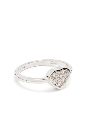 Chopard 18kt White Gold My Happy Heart Diamond Ring Farfetch