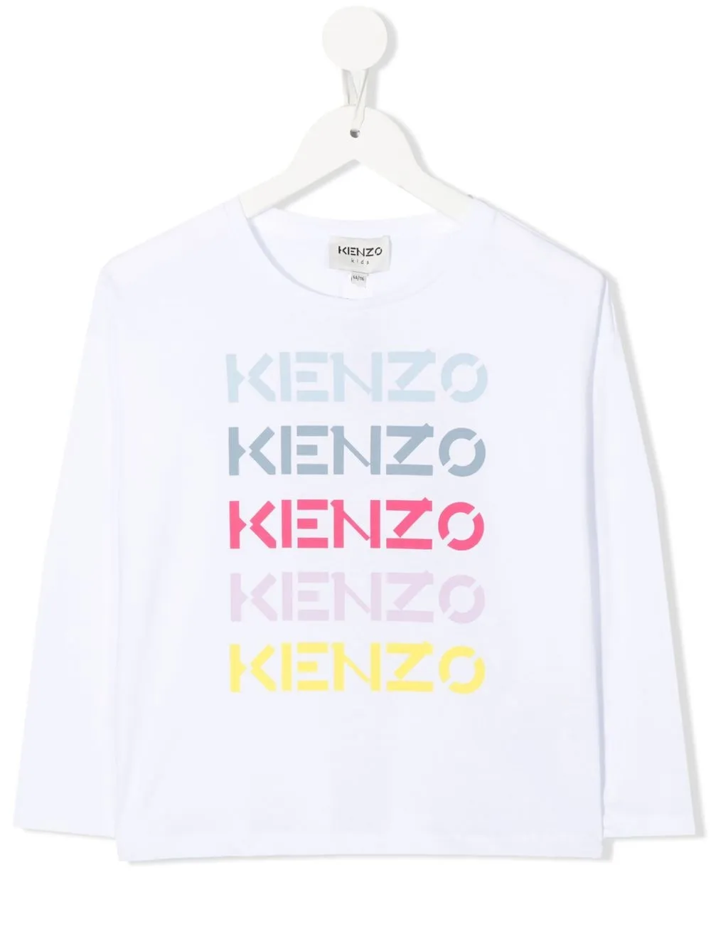 

Kenzo Kids logo-print long-sleeved T-shirt - White