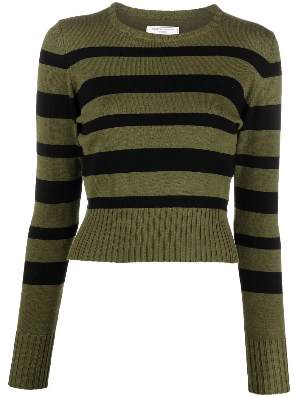 

Société Anonyme striped crew-neck jumper - Green