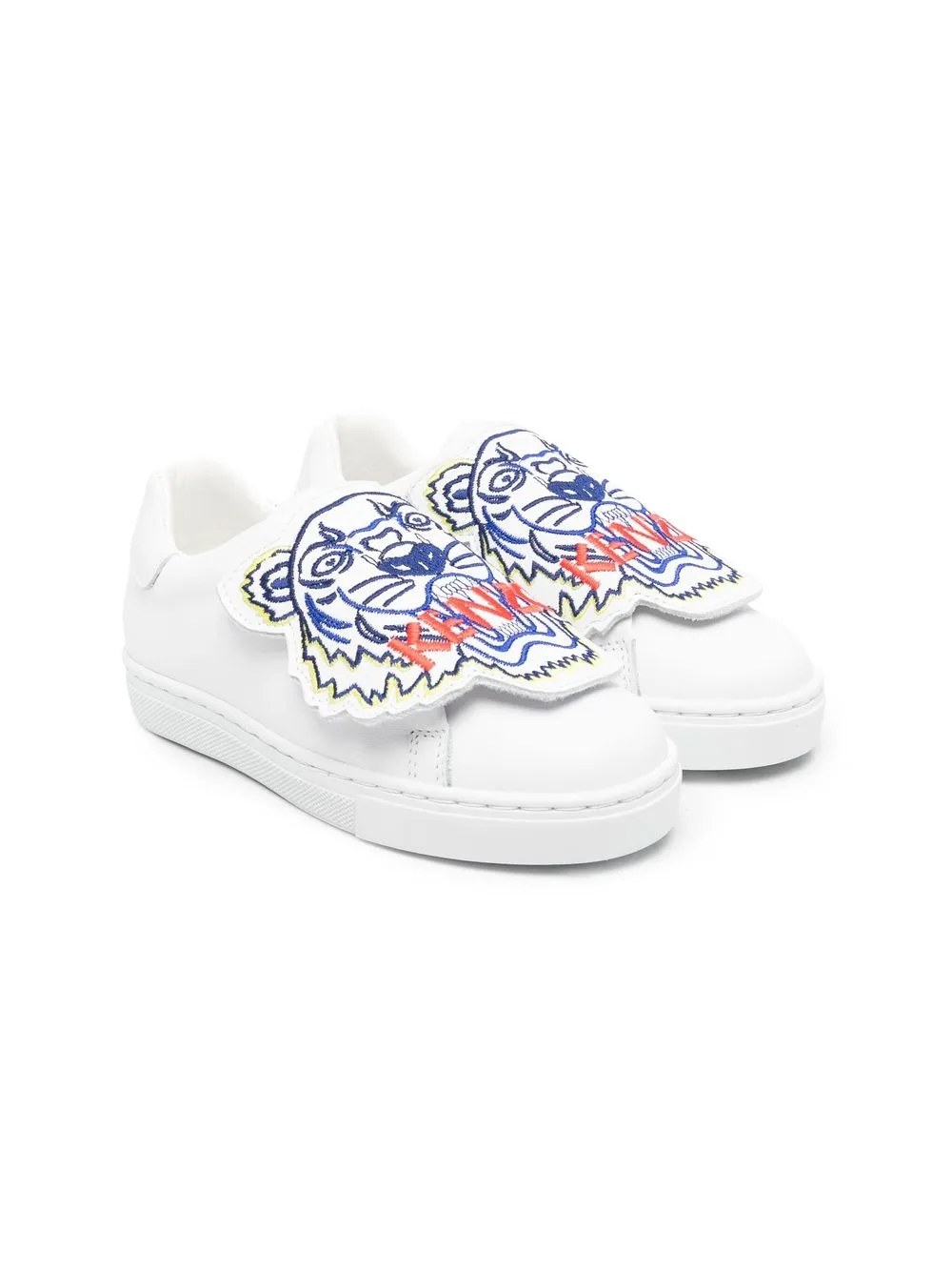 

Kenzo Kids tenis bajos con motivo Tigre - Blanco