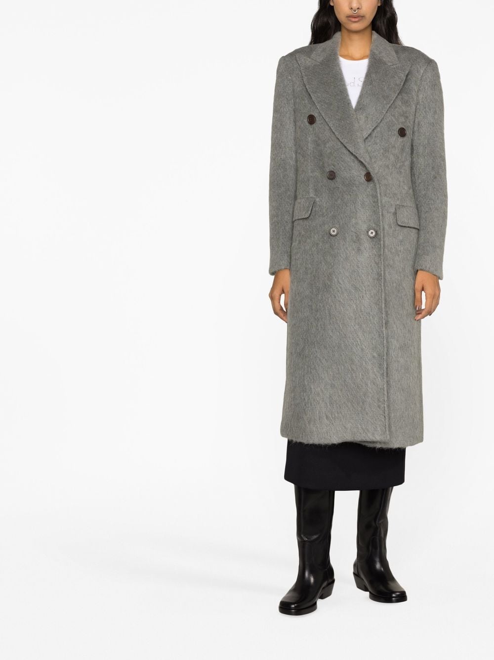 OUR LEGACY mohair-blend double-breasted Coat - Farfetch