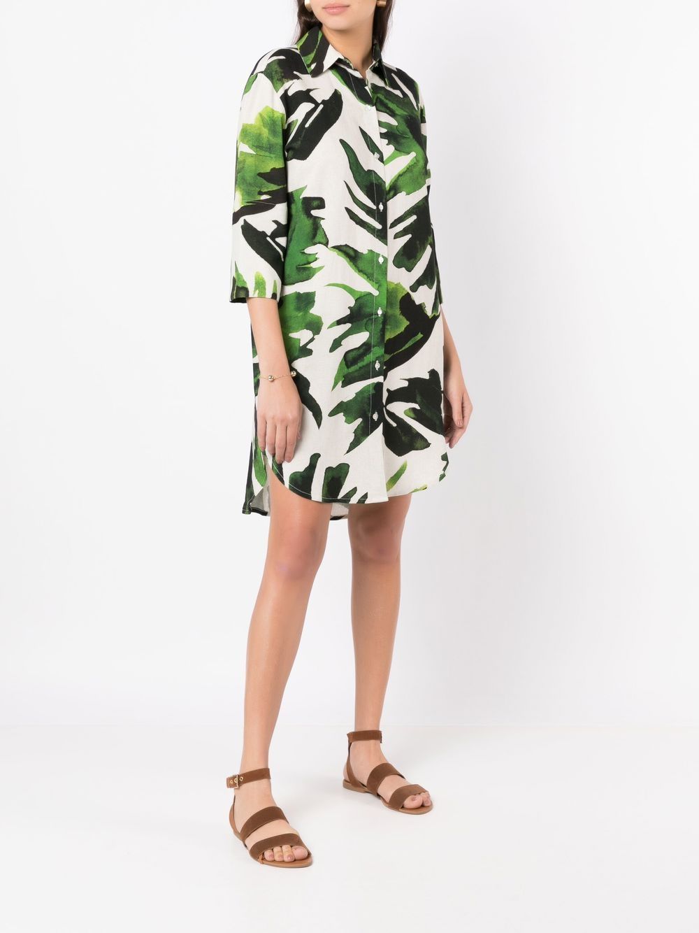 Lenny Niemeyer Blousejurk met palmboomprint - Groen