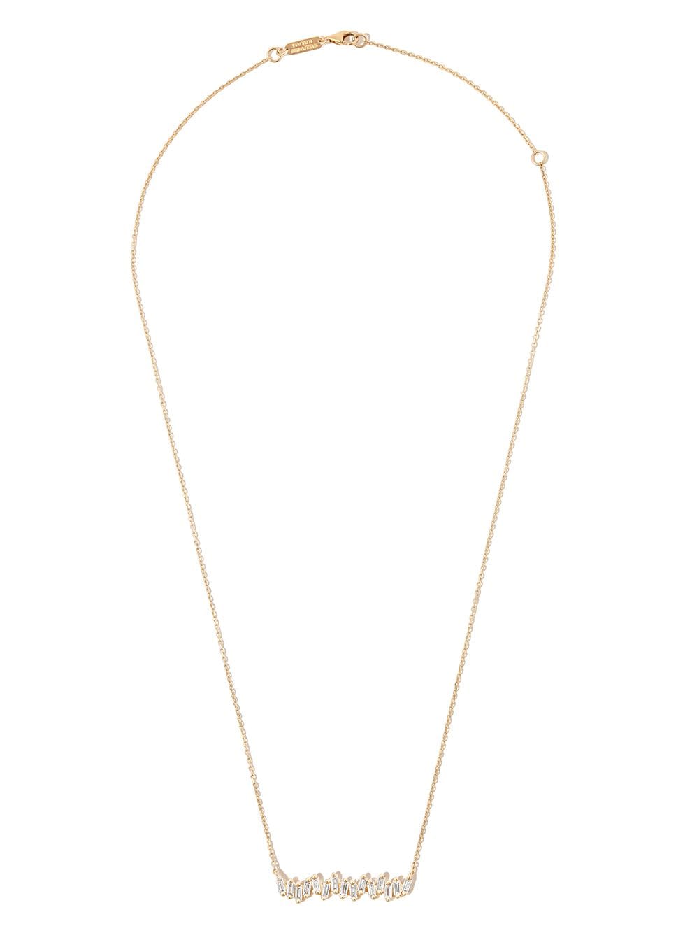 Shop Suzanne Kalan 18kt Yellow Gold Diamond Necklace