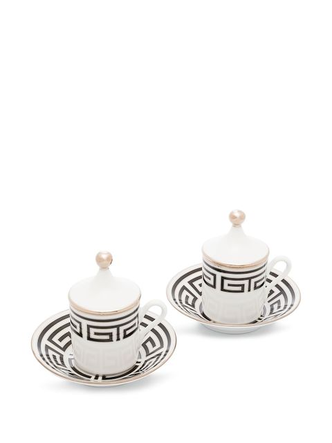 GINORI 1735 pack de dos tazas y platos Labirinto