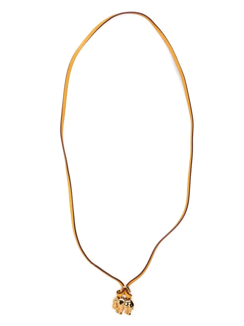 

Hermès 1988 pre-owned Elephant Cadena necklace - Gold