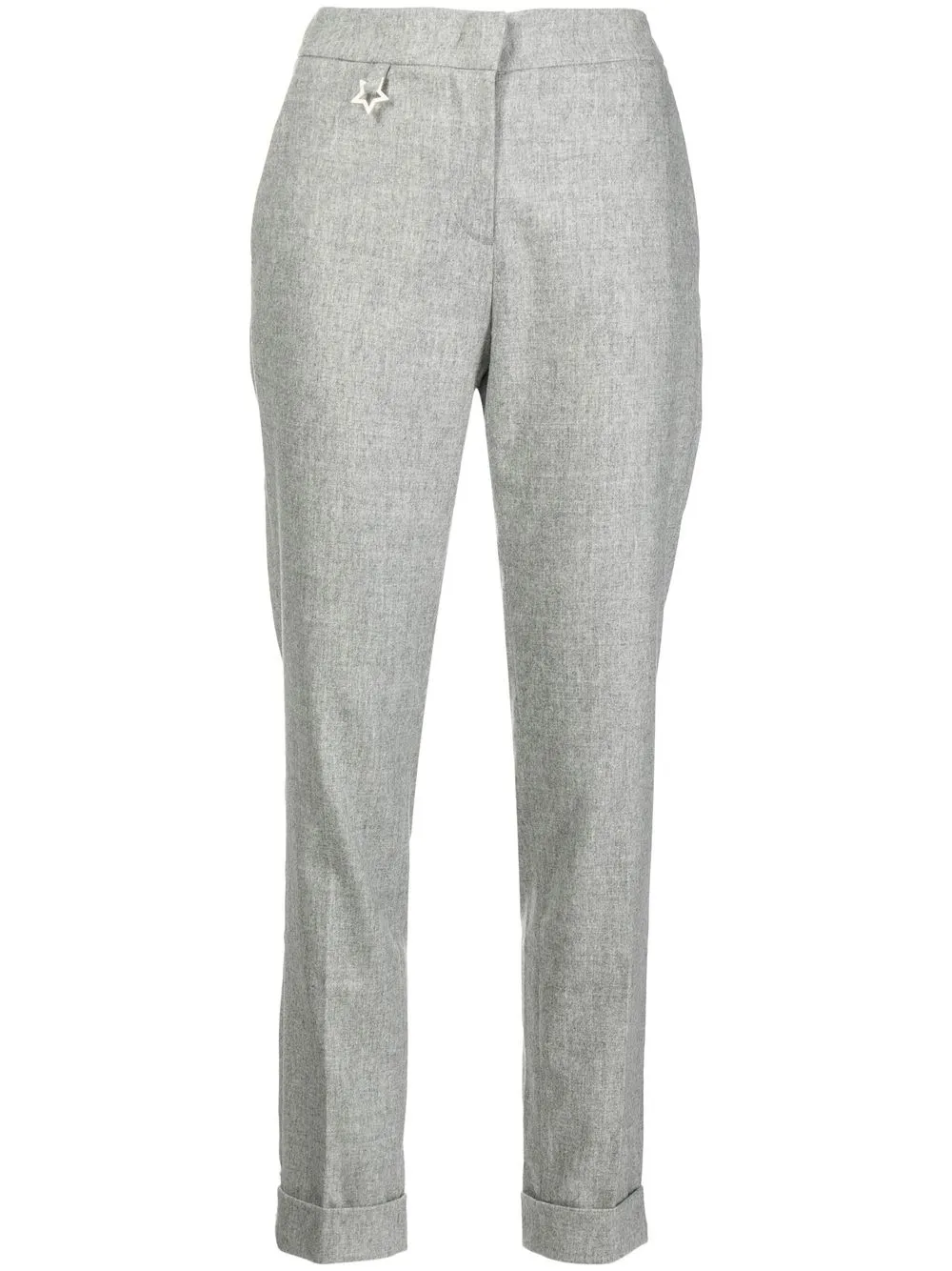 

Lorena Antoniazzi pantalones rectos slim - Gris