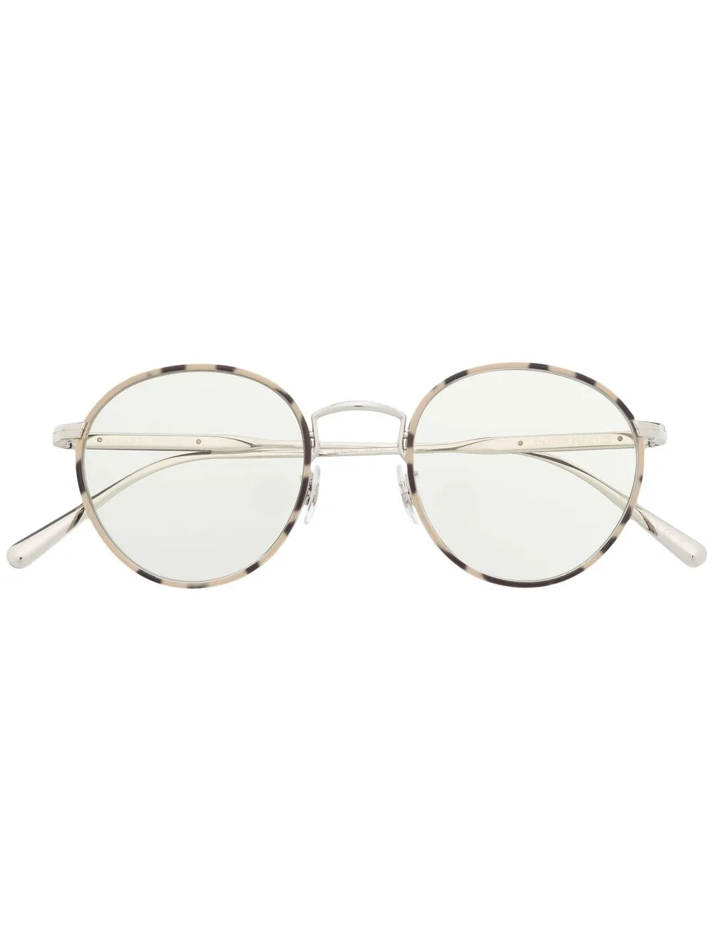 

Oliver Peoples lentes Artemio con armazón redonda - Marrón