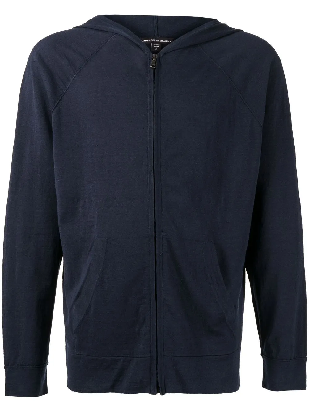 

James Perse zip-up hooded sweater - Blue