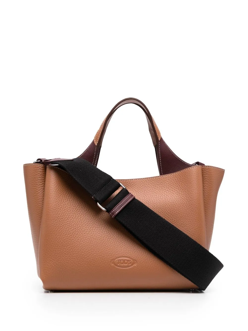 

Tod's tote con dije del logo - Marrón