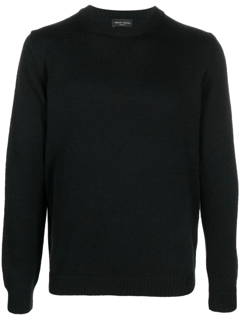 

Roberto Collina ribbed-trim wool jumper - Black