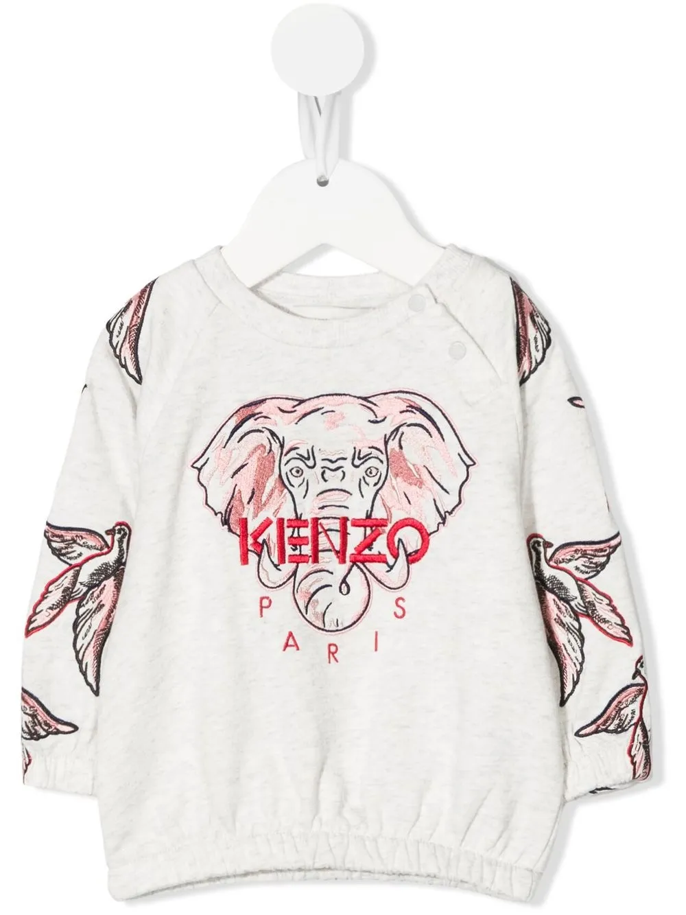 

Kenzo Kids sudadera con motivo Elefante - Gris