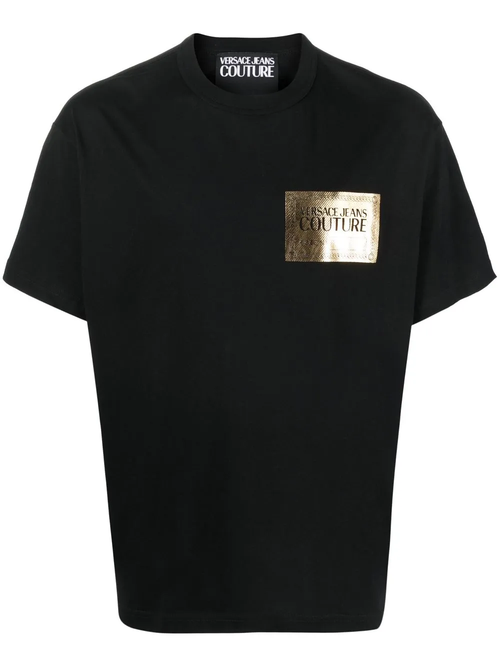 

Versace Jeans Couture playera con parche del logo - Negro