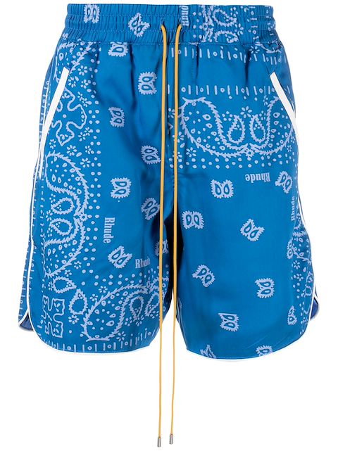 Rhude bandana-print track shorts