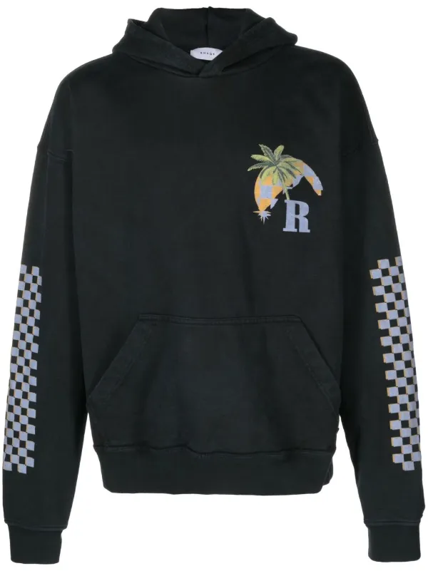 RHUDE Moonlight Tropics パーカー | ブラック | FARFETCH JP