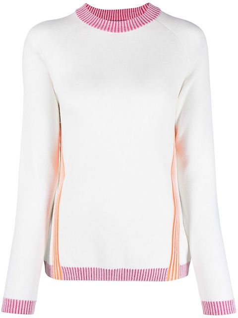 Falke contrast-collar wool sweater