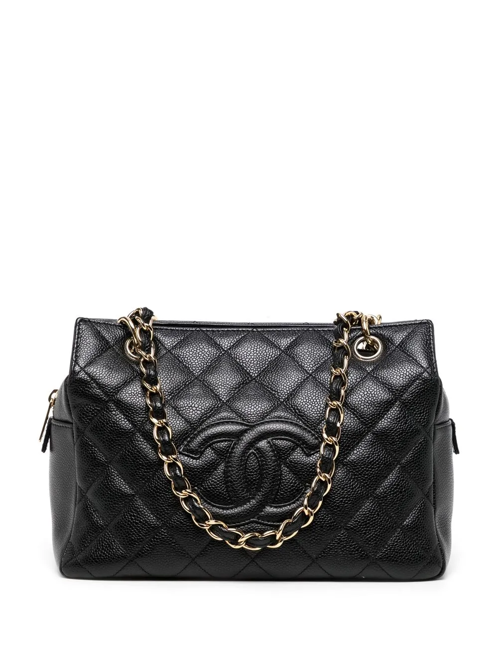 

Chanel Pre-Owned tote con capitonado de rombos 2006 - Negro