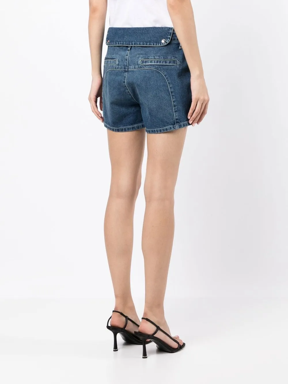 Rta Shane Denim Shorts In Blau