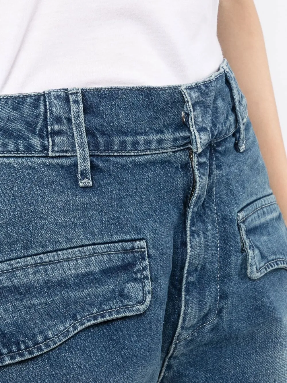 Rta Shane Denim Shorts In Blau