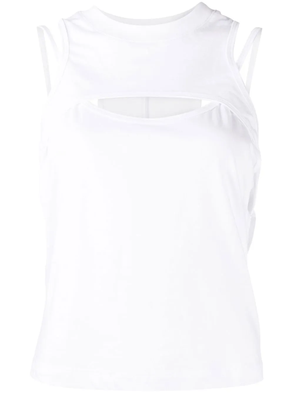 

RtA cut-out tank top - White