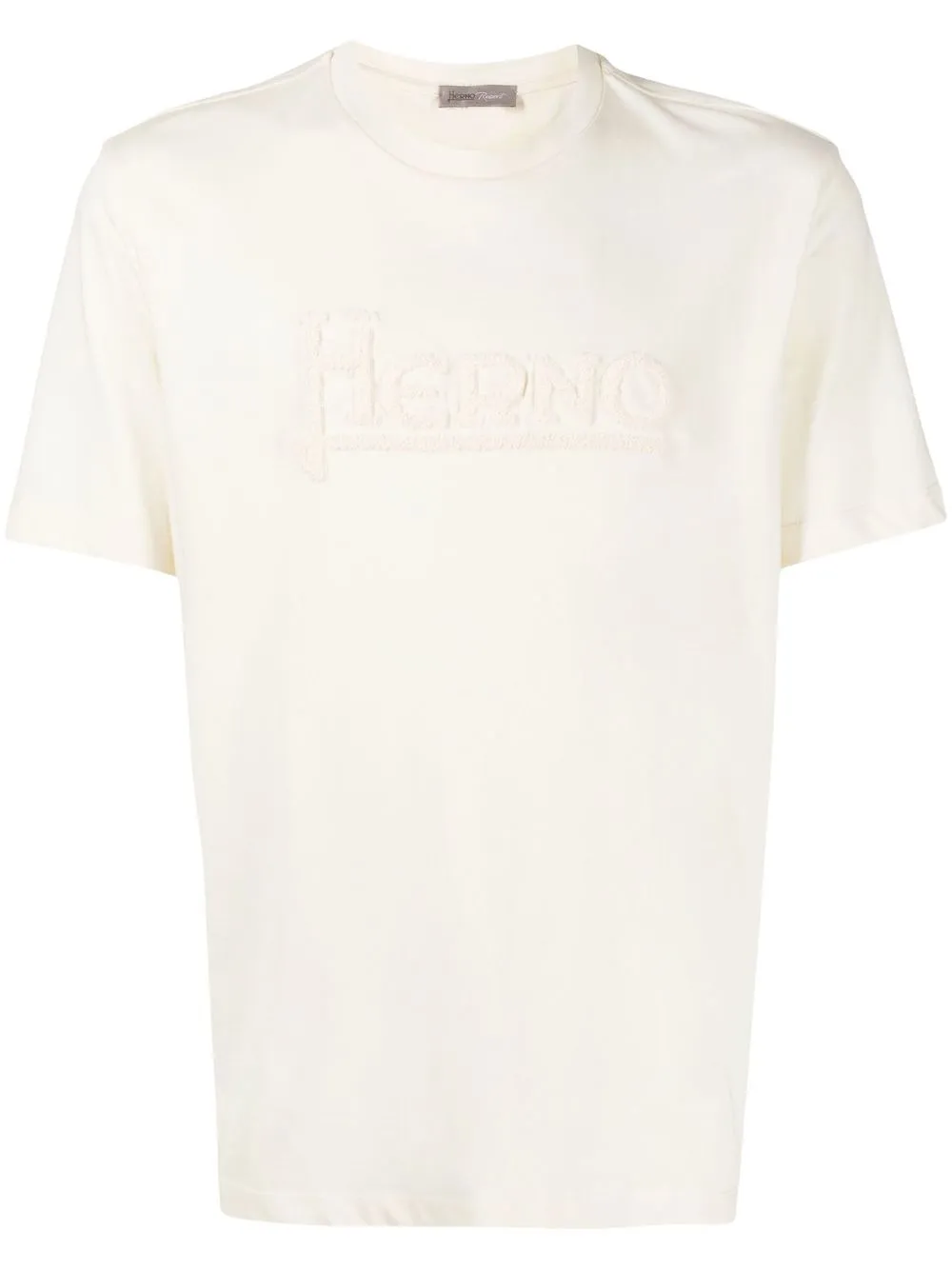 

Herno playera con logo en chenilla - Blanco