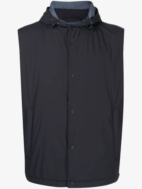 Herno hooded press-stud sleeveless gilet