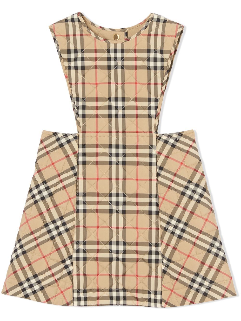 

Burberry Kids vestido estilo jumper con diseño capitonado - Neutro