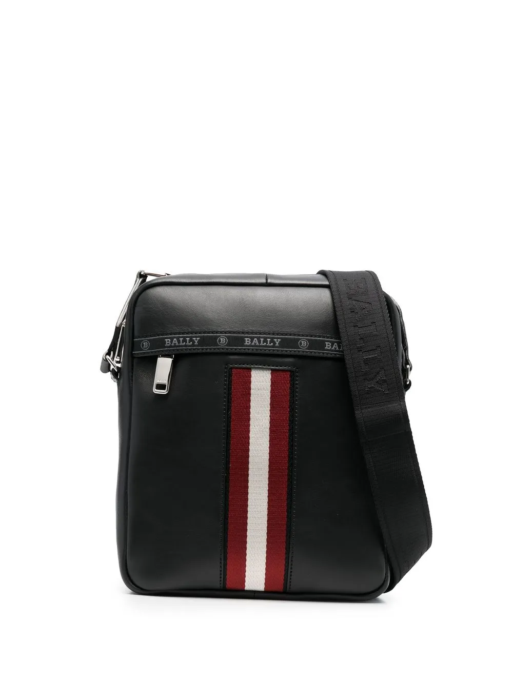 

Bally Holm striped messenger bag - Black