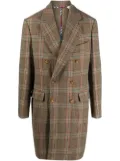 Vivienne Westwood Wreck checked double-breasted coat - Neutrals