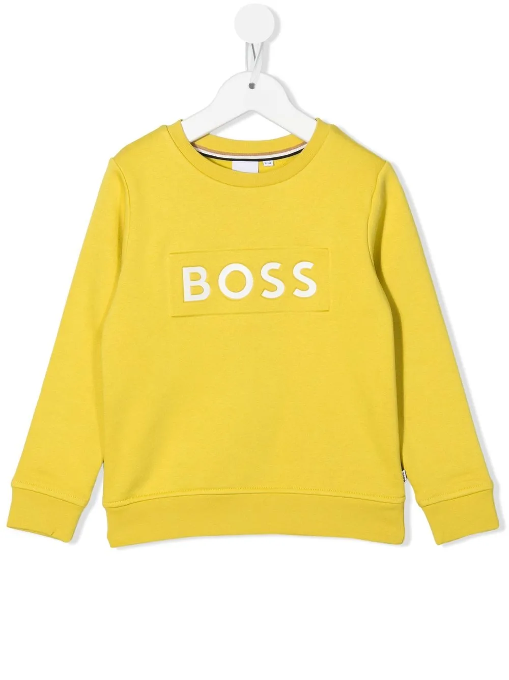 

BOSS Kidswear sudadera con parche del logo - Amarillo