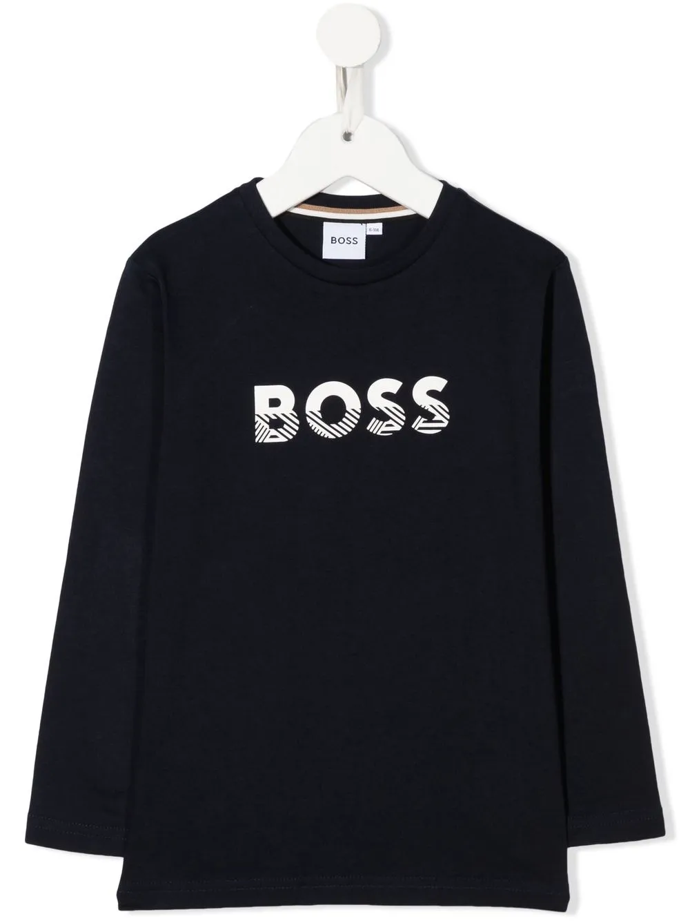 

BOSS Kidswear sudadera con logo estampado - Azul