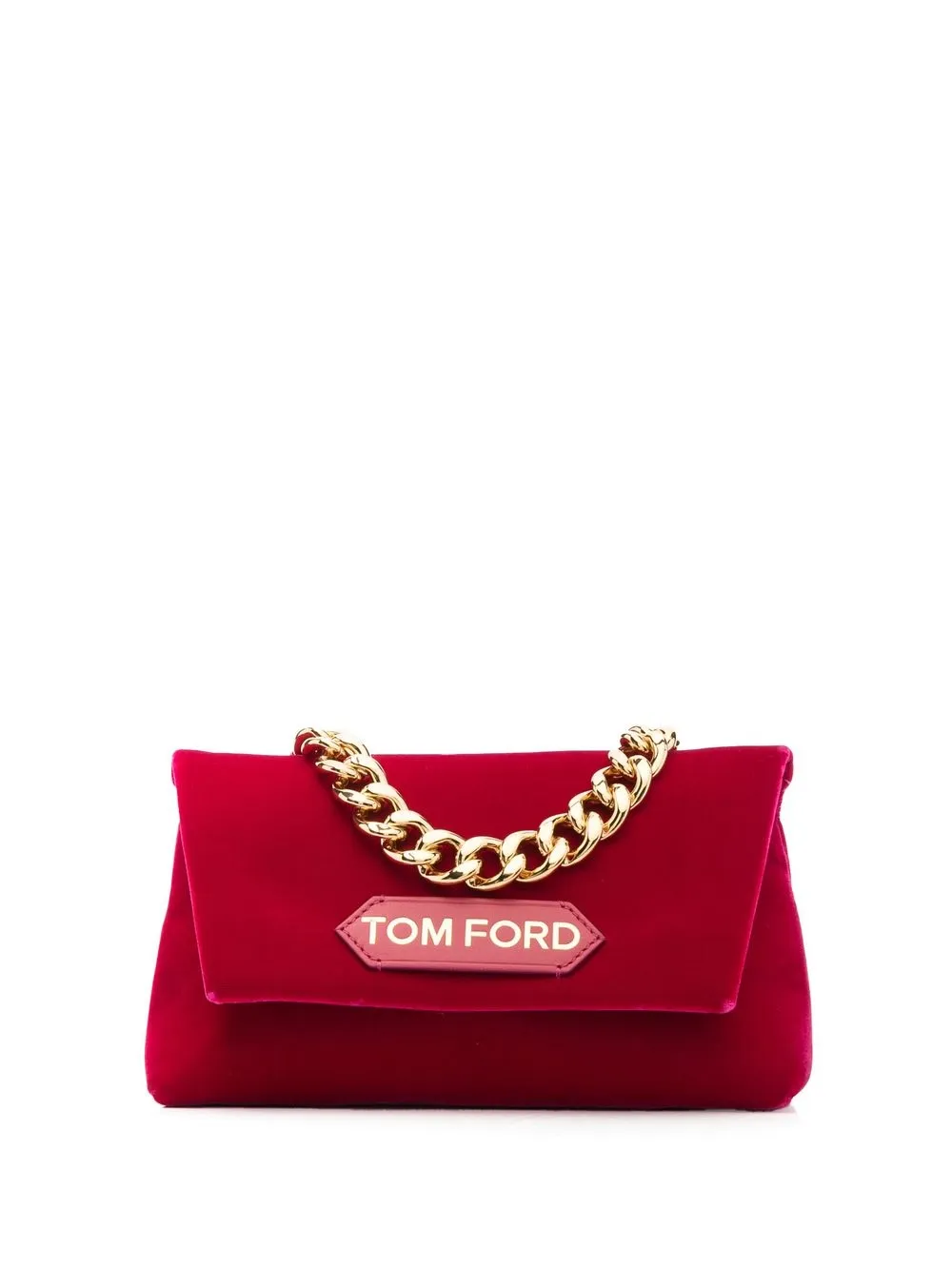 

TOM FORD bolsa con parche del logo - Rosado