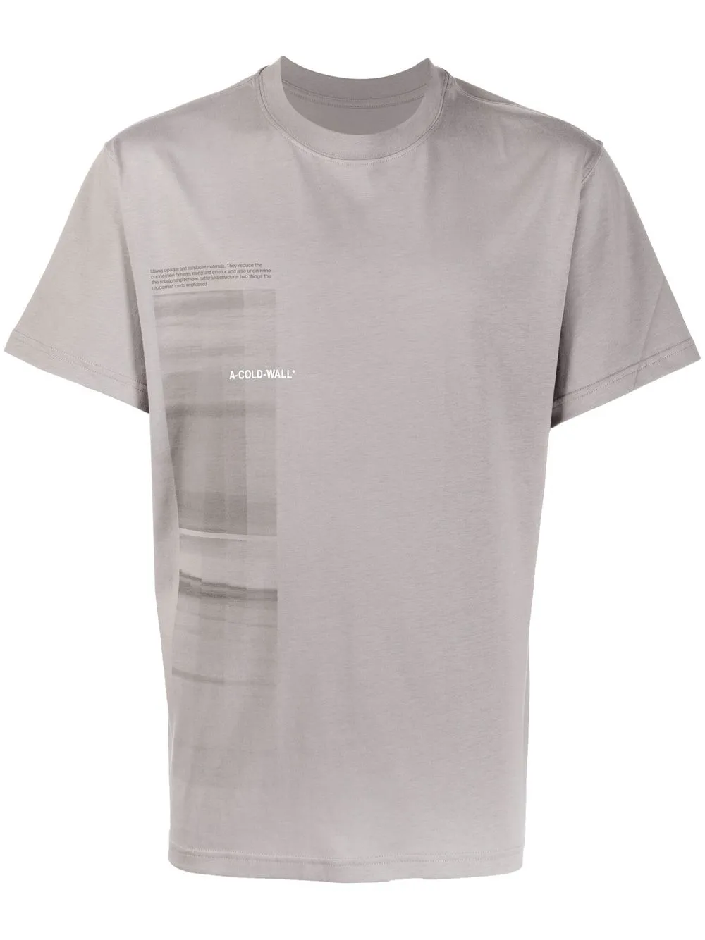 

A-COLD-WALL* playera manga corta con logo estampado - Gris