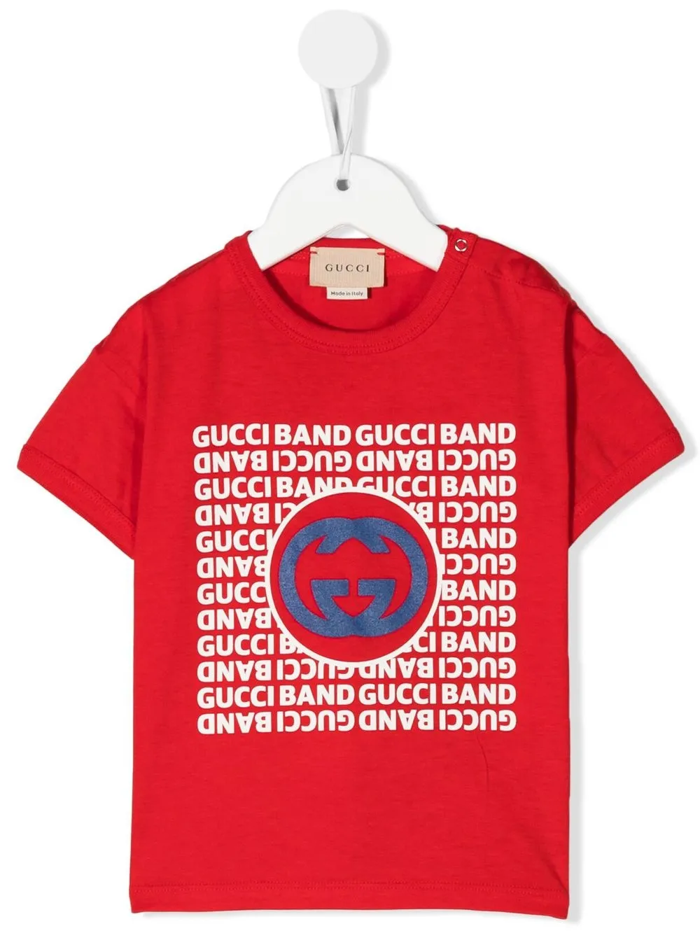 

Gucci Kids playera con motivo Interlocking G - Rojo