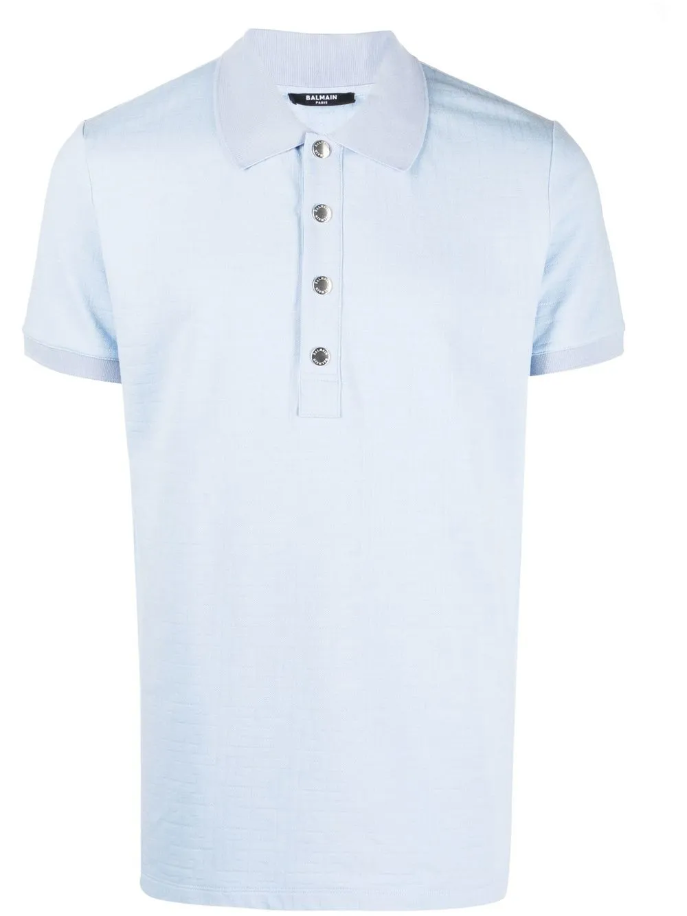 

Balmain playera tipo polo con logo bordado - Azul