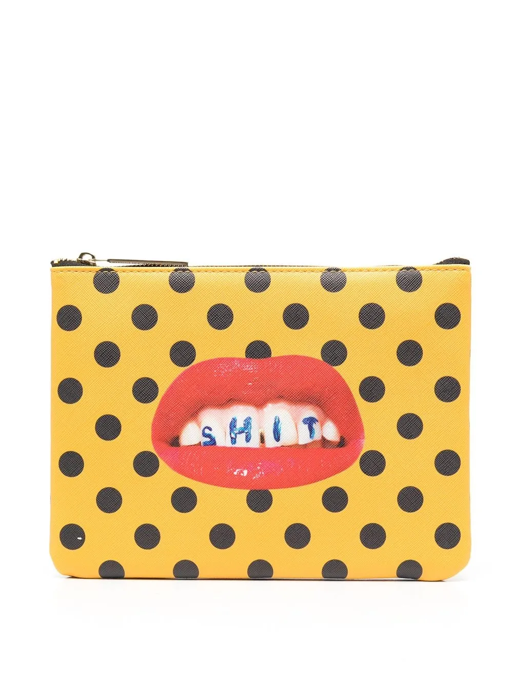 

Seletti set of two travel pouches - Yellow