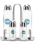 Alessi glass condiment set - White