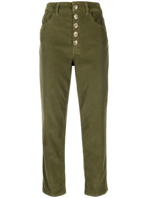 DONDUP buttoned straight-leg trousers